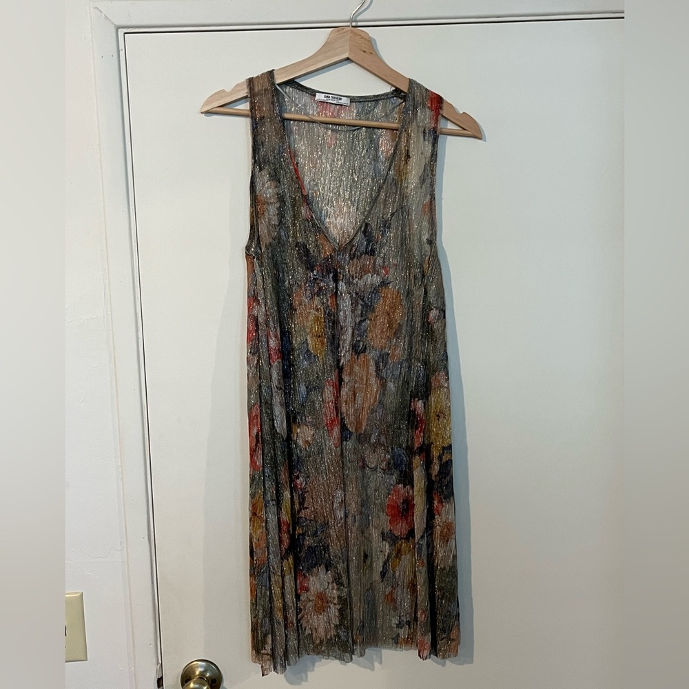 Lovely Long Sheer Floral Patterned Dress by Zara! Will fit small or extra small